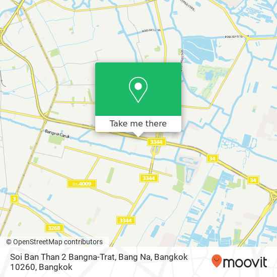 Soi Ban Than 2 Bangna-Trat, Bang Na, Bangkok 10260 map