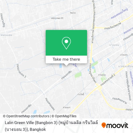 Lalin Green Ville (Bangbon 3) (หมู่บ้านลลิล กรีนวิลล์ (บางบอน 3)) map