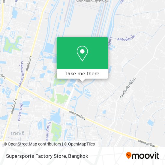 Supersports Factory Store map