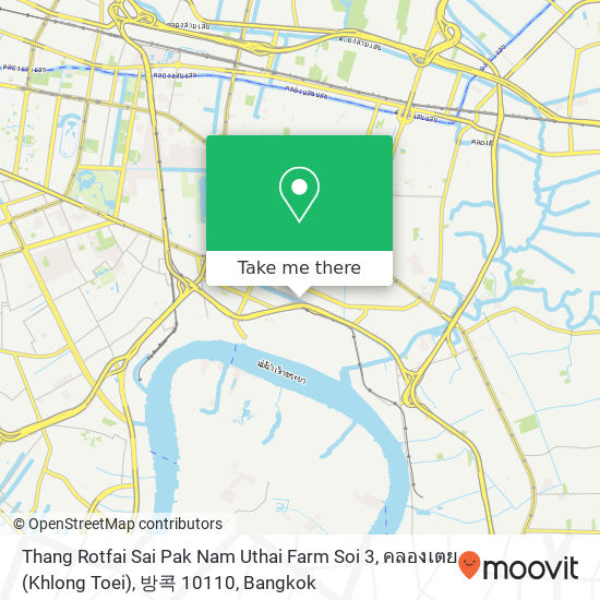 Thang Rotfai Sai Pak Nam Uthai Farm Soi 3, คลองเตย (Khlong Toei), 방콕 10110 map