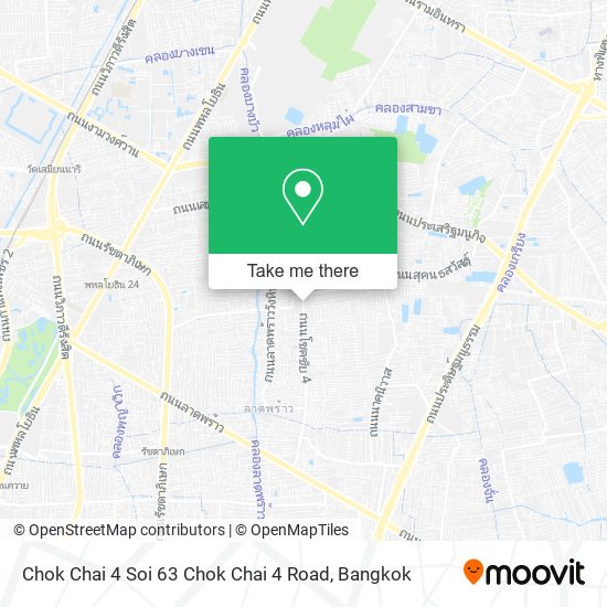 Chok Chai 4 Soi 63 Chok Chai 4 Road map