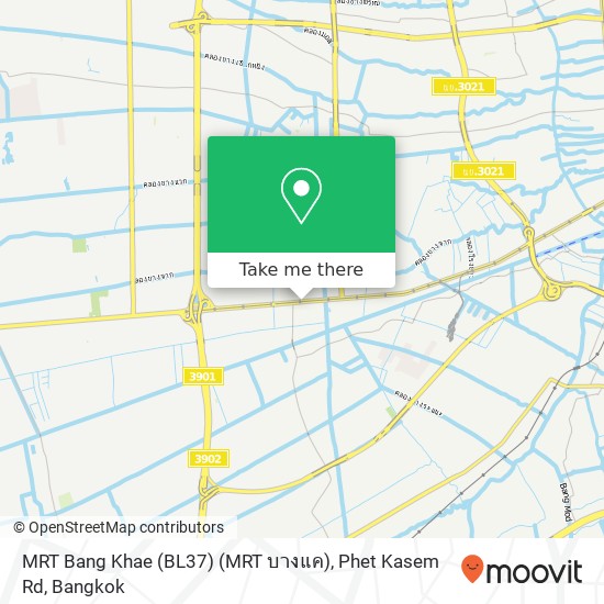 MRT Bang Khae (BL37) (MRT บางแค), Phet Kasem Rd map