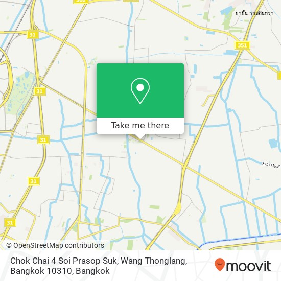 Chok Chai 4 Soi Prasop Suk, Wang Thonglang, Bangkok 10310 map