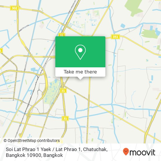 Soi Lat Phrao 1 Yaek / Lat Phrao 1, Chatuchak, Bangkok 10900 map