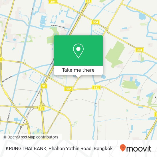 KRUNGTHAI BANK, Phahon Yothin Road map