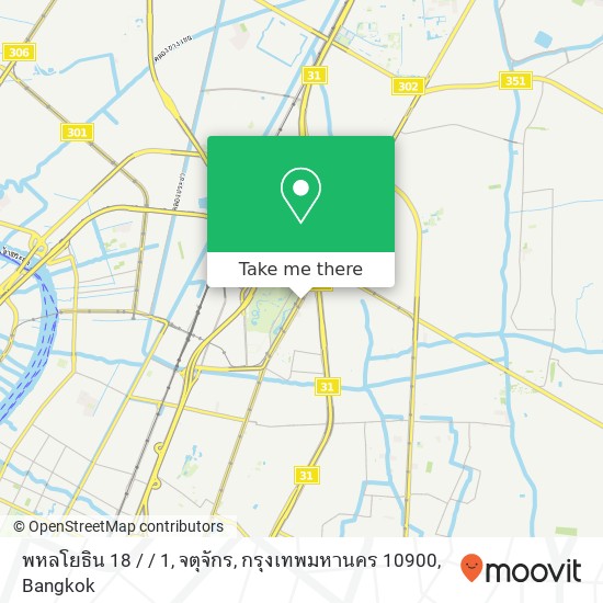 พหลโยธิน 18 / / 1, จตุจักร, กรุงเทพมหานคร 10900 map