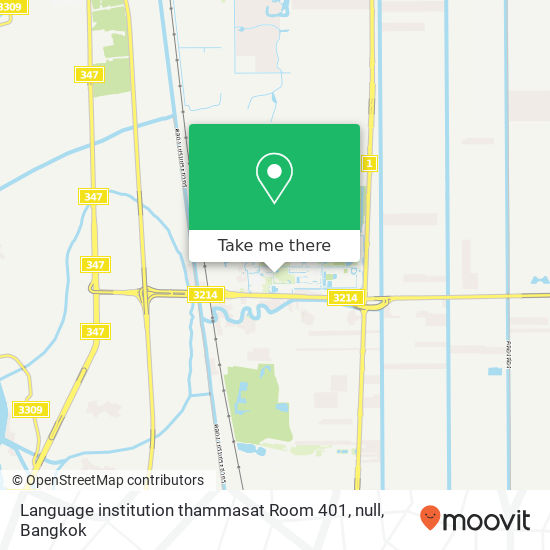 Language institution thammasat Room 401, null map