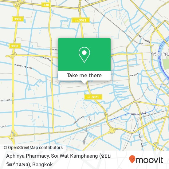 Aphinya Pharmacy, Soi Wat Kamphaeng (ซอย วัดกำแพง) map