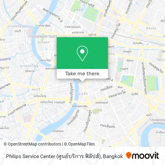 Philips Service Center (ศูนย์บริการ ฟิลิปส์) map