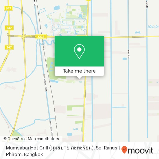 Mumsabai Hot Grill (มุมสบาย กะทะร้อน), Soi Rangsit Phirom map