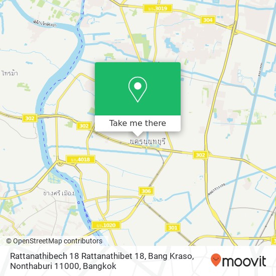 Rattanathibech 18 Rattanathibet 18, Bang Kraso, Nonthaburi 11000 map