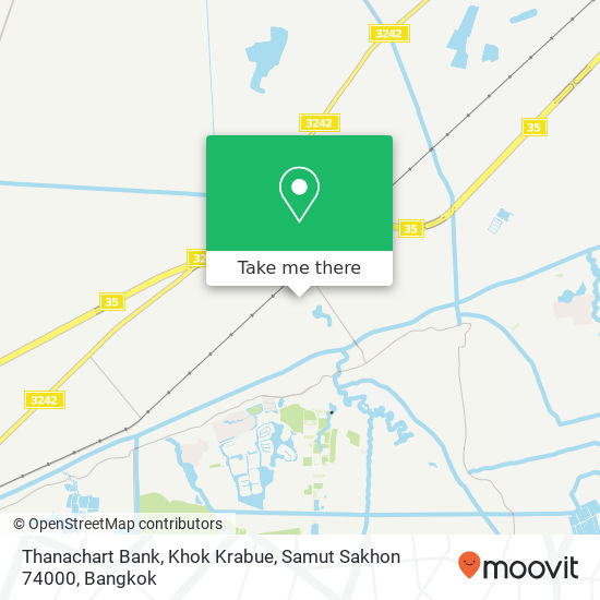 Thanachart Bank, Khok Krabue, Samut Sakhon 74000 map