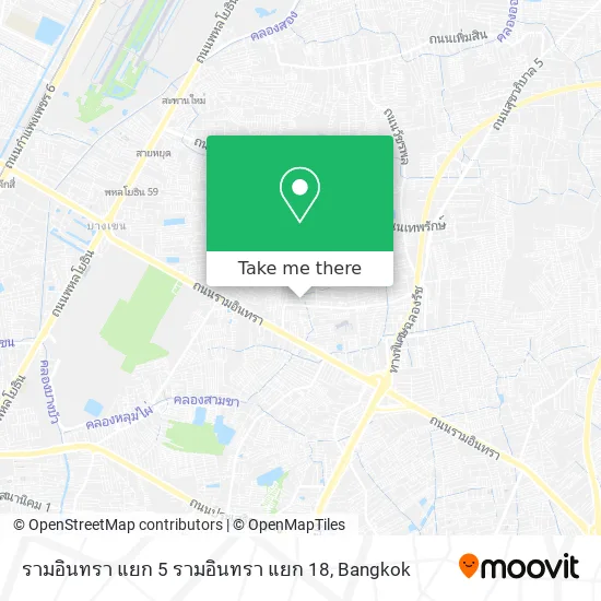 รามอินทรา แยก 5 รามอินทรา แยก 18 map