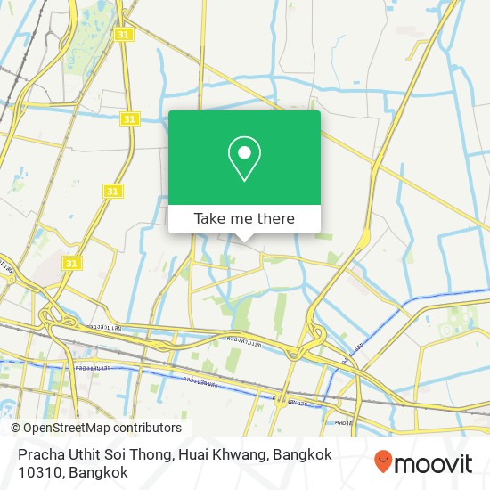 Pracha Uthit Soi Thong, Huai Khwang, Bangkok 10310 map