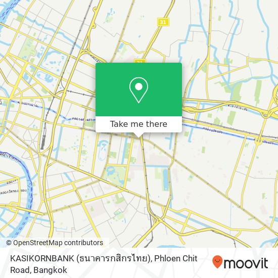 KASIKORNBANK (ธนาคารกสิกรไทย), Phloen Chit Road map