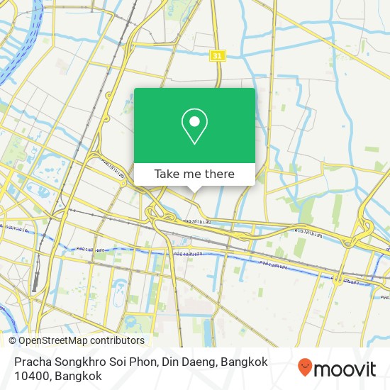 Pracha Songkhro Soi Phon, Din Daeng, Bangkok 10400 map