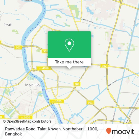 Raewadee Road, Talat Khwan, Nonthaburi 11000 map