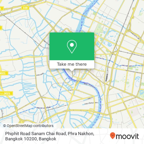 Phiphit Road Sanam Chai Road, Phra Nakhon, Bangkok 10200 map