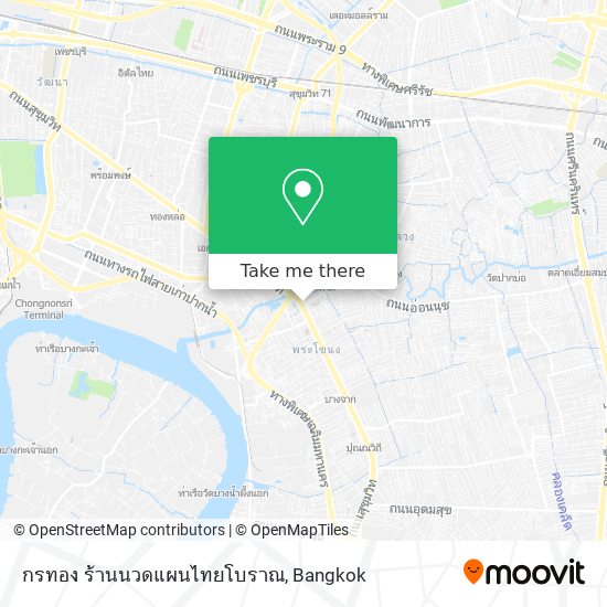 กรทอง ร้านนวดแผนไทยโบราณ map