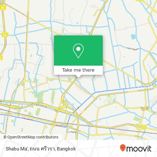 Shabu Ma', ถนน ศรีวรา map