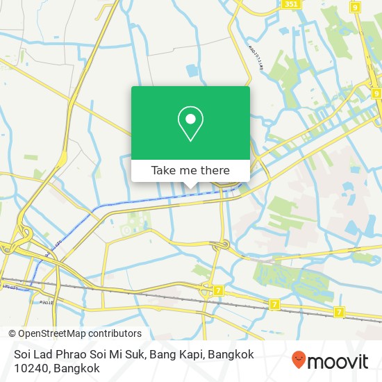 Soi Lad Phrao Soi Mi Suk, Bang Kapi, Bangkok 10240 map