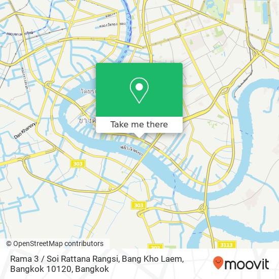 Rama 3 / Soi Rattana Rangsi, Bang Kho Laem, Bangkok 10120 map