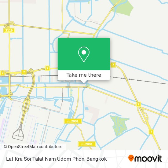 Lat Kra Soi Talat Nam Udom Phon map