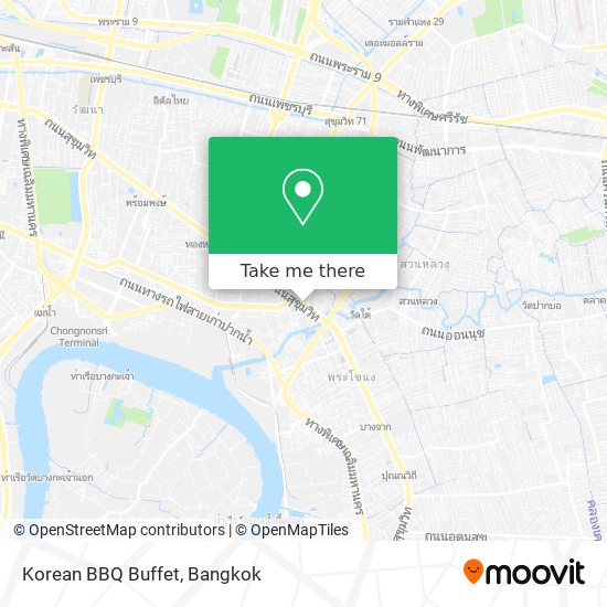 Korean BBQ Buffet map