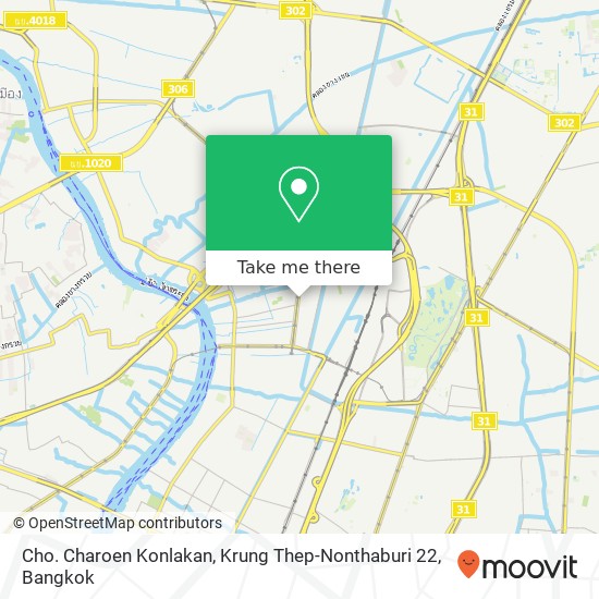 Cho. Charoen Konlakan, Krung Thep-Nonthaburi 22 map