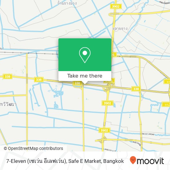 7-Eleven (เซเว่น อีเลฟเว่น), Safe E Market map