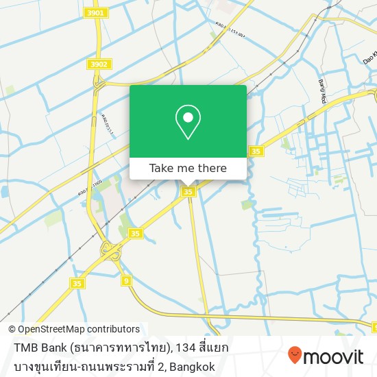 TMB Bank (ธนาคารทหารไทย), 134 สี่แยกบางขุนเทียน-ถนนพระรามที่ 2 map