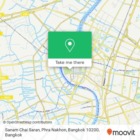 Sanam Chai Saran, Phra Nakhon, Bangkok 10200 map