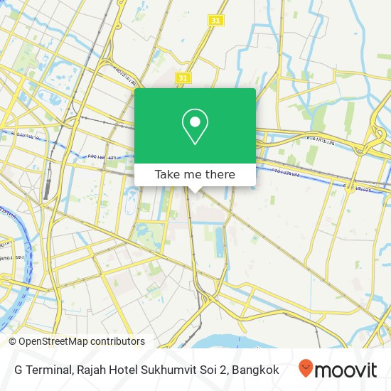 G Terminal, Rajah Hotel Sukhumvit Soi 2 map