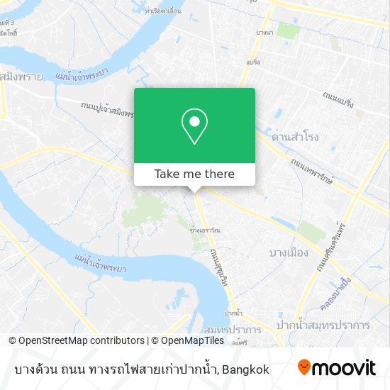 บางด้วน ถนน ทางรถไฟสายเก่าปากน้ำ map