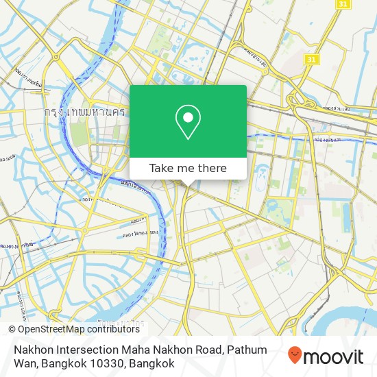 Nakhon Intersection Maha Nakhon Road, Pathum Wan, Bangkok 10330 map