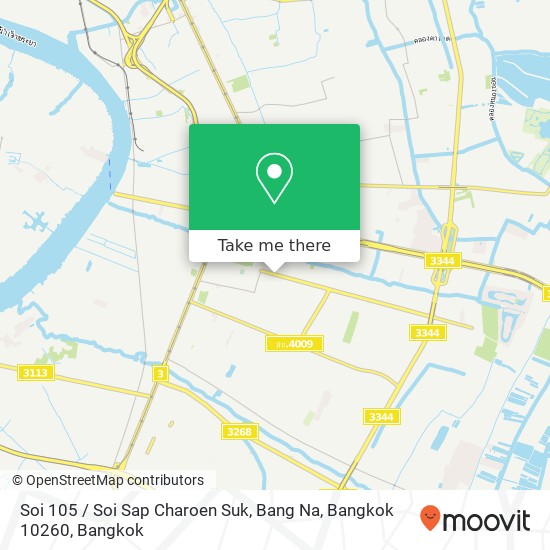 Soi 105 / Soi Sap Charoen Suk, Bang Na, Bangkok 10260 map