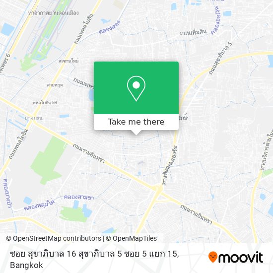 ซอย สุขาภิบาล 16 สุขาภิบาล 5 ซอย 5 แยก 15 map