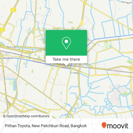 Pithan Toyota, New Petchburi Road map