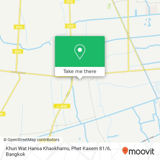 Khun Wat Hansa Khaokhamu, Phet Kasem 81 / 6 map