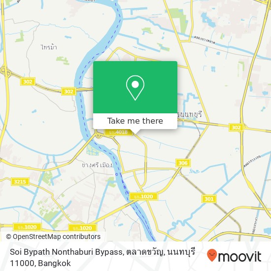 Soi Bypath Nonthaburi Bypass, ตลาดขวัญ, นนทบุรี 11000 map