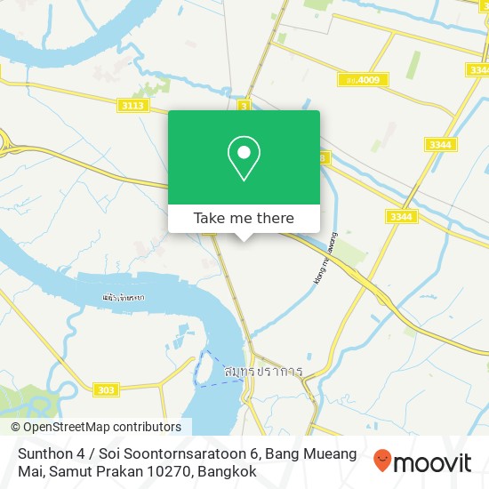 Sunthon 4 / Soi Soontornsaratoon 6, Bang Mueang Mai, Samut Prakan 10270 map