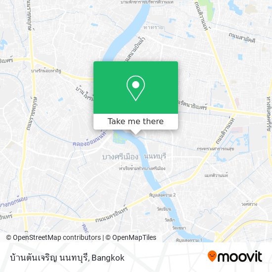 บ้านตันเจริญ นนทบุรี map