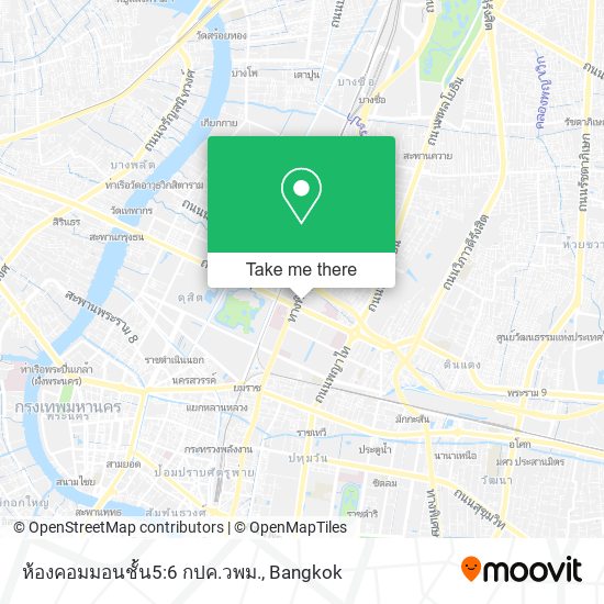 ห้องคอมมอนชั้น5:6 กปค.วพม. map