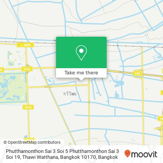 Phutthamonthon Sai 3 Soi 5 Phutthamonthon Sai 3 Soi 19, Thawi Watthana, Bangkok 10170 map