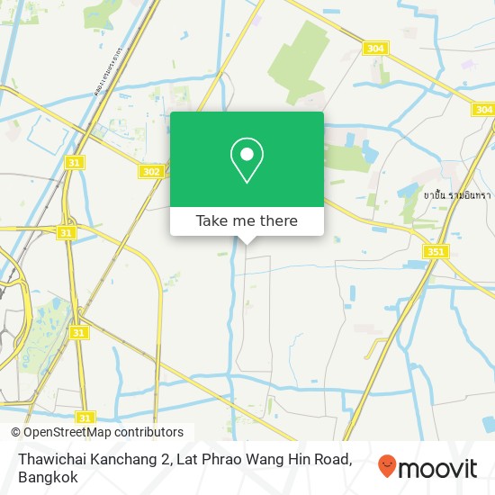 Thawichai Kanchang 2, Lat Phrao Wang Hin Road map