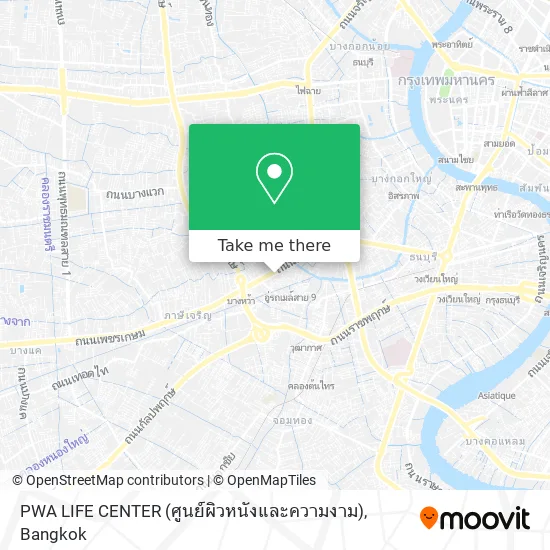 PWA LIFE CENTER (ศูนย์ผิวหนังและความงาม) map
