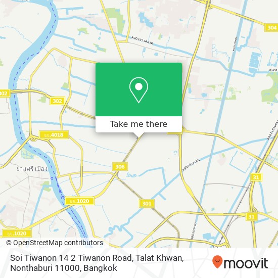 Soi Tiwanon 14 2 Tiwanon Road, Talat Khwan, Nonthaburi 11000 map