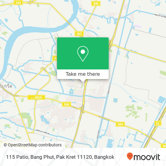 115 Patio, Bang Phut, Pak Kret 11120 map