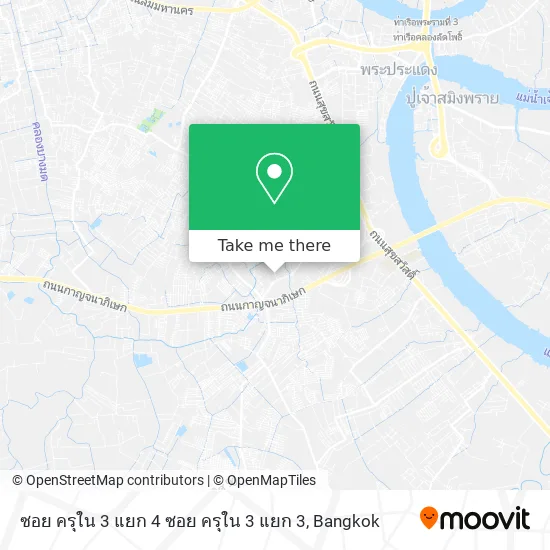 ซอย ครุใน 3 แยก 4 ซอย ครุใน 3 แยก 3 map