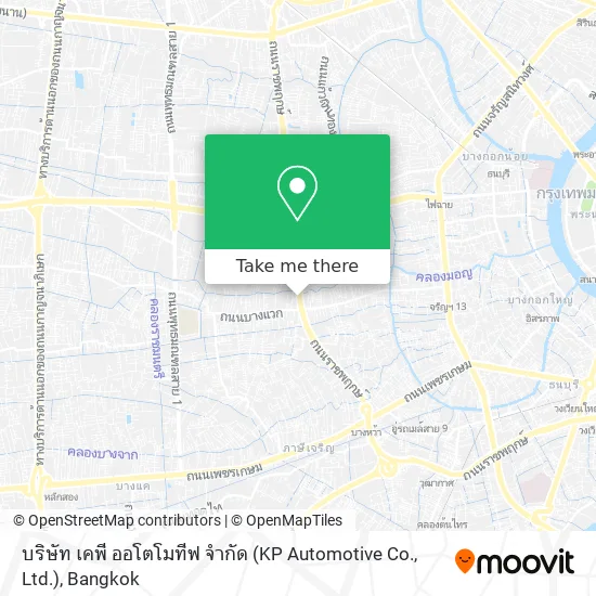 บริษัท เคพี ออโตโมทีฟ จำกัด (KP Automotive Co., Ltd.) map